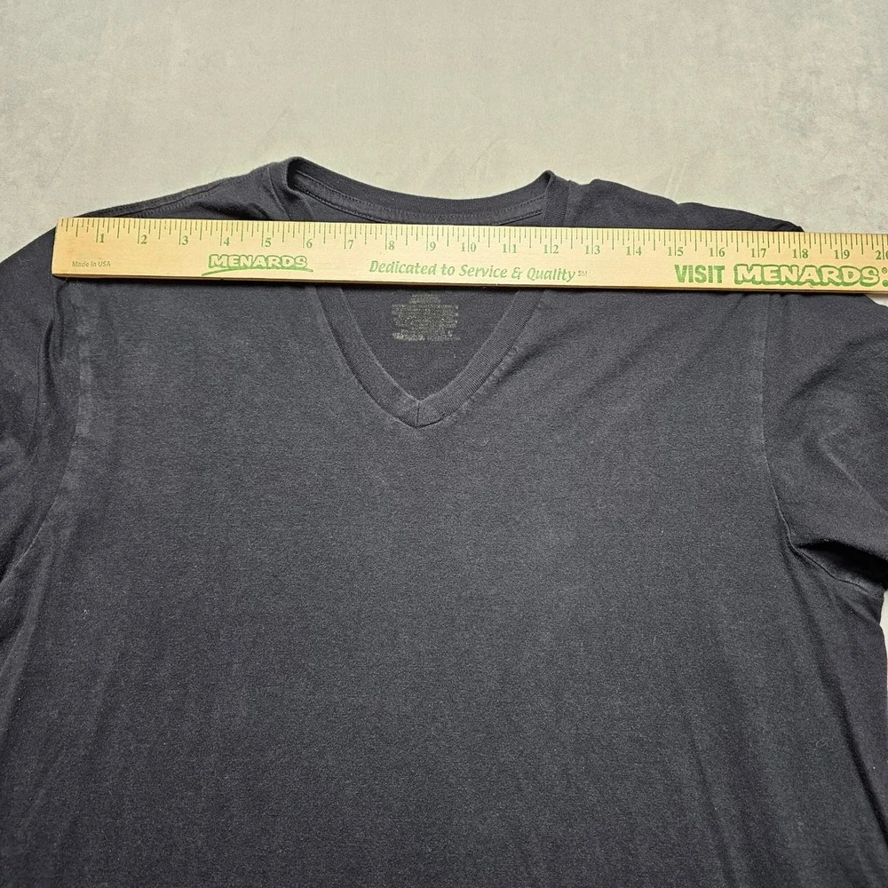Polo‎ Ralph Lauren Mens V-Neck T-Shirt Black Red Pony Logo Size Medium